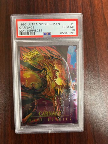 1995 Ultra SPider-Man Carnage Masterpieces PSA 10
