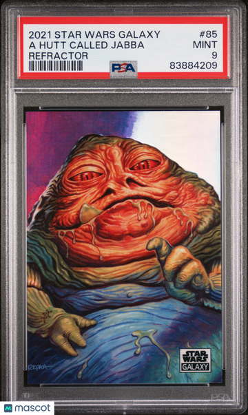 2021 Topps Chrome Star Wars Galaxy A Hutt Called Jabba #85 PSA 9