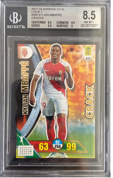 CRACK BGS 8.5 Kylian Mbappe ROOKIE RC World Cup Euro