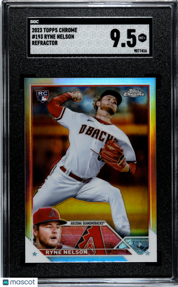 2023 Topps Chrome Ryne Nelson #193 Refractor SGC 9.5