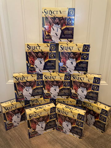 12 Count - 2020-21 Panini Select Retail Exclusive Mega Box Lot (Look for Tiger/Elephant SSP Parallels)