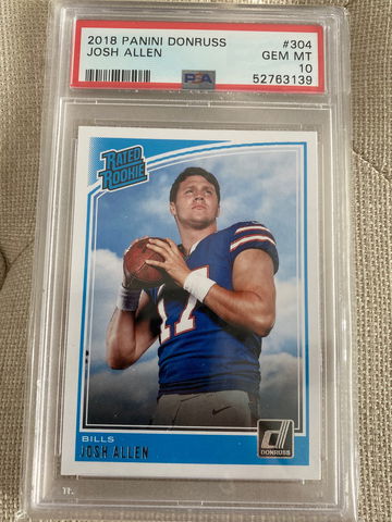 2018 Josh Allen Donruss RC PSA 10 #154