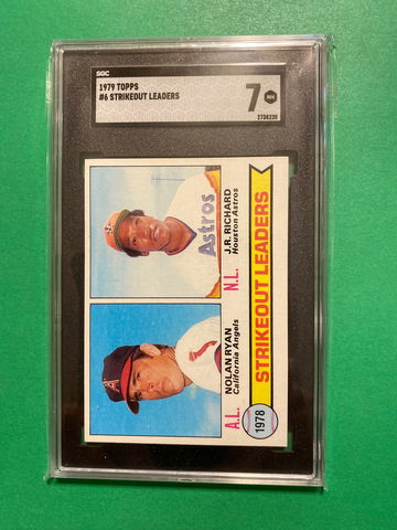 1979 Topps # 6  Strikeout Leaders Nolan Ryan 
