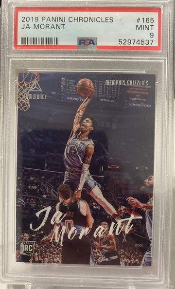 2019 Panini Chronicles Ja Morant ‘The Dunk’  PSA 9