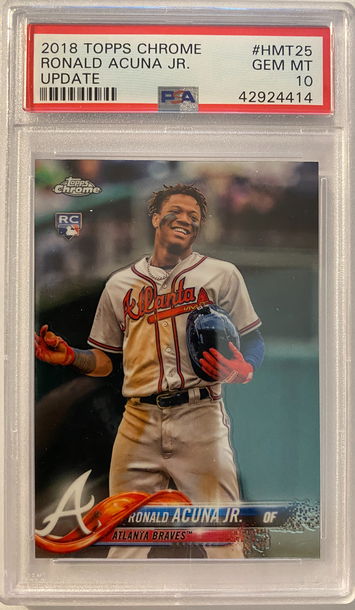 2018 Topps Chrome #HMT25 Ronald Acuna Jr. Update