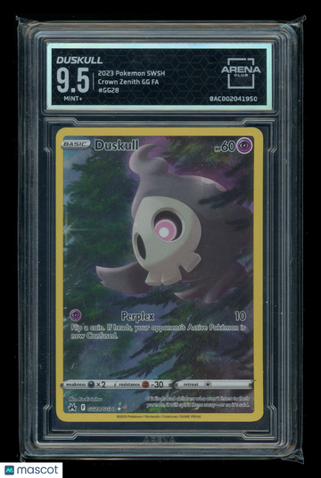 2023 Pokemon SWSH Crown Zenith GG FA Duskull Arena Club 9.5 #GG28/GG70