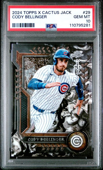 2024 Topps Cosmic Chrome X Cactus Jack Ffnyc Exclusive Cody Bellinger #29 PSA 10