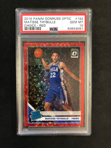 2019 Donruss Optic - Matisse Thybulle - Rated Rookie Choice Red Prizm /85 PSA 10