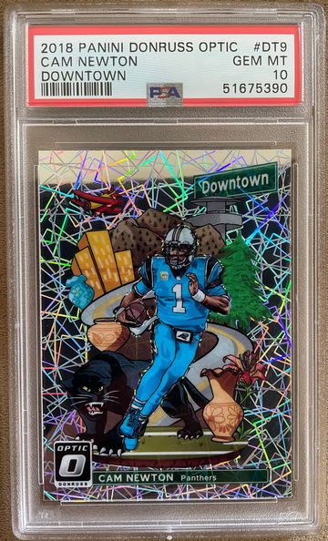 2018 Donruss Optic DT9 - Cam Newton Downtown PSA 10