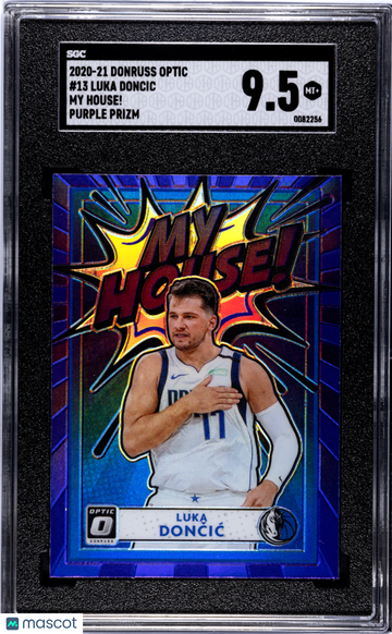 2020 Donruss Optic Luka Doncic #13 My House! Purple Prizm SGC 9.5