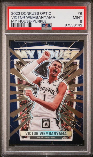 2023 Donruss Optic My House Purple Victor Wembanyama #6 PSA 9
