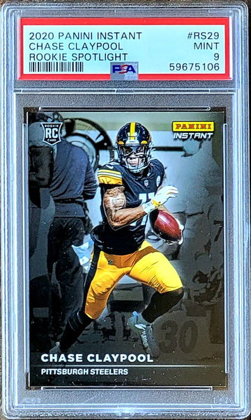 2020 CHASE CLAYPOOL Panini Instant Rookie Spotlight #/1155 PSA 9 POP 5 RC #RS29 