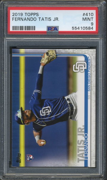 2019 Topps Series 2 Fernando Tatis Jr #410 Rookie RC PSA 9