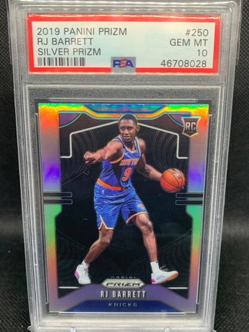 2019 Panini Prizm Silver RJ Barrett RC PSA 10