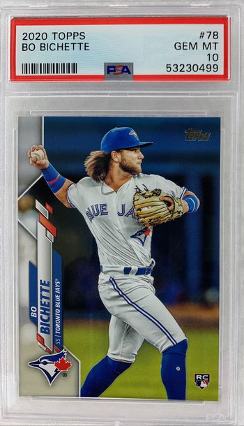 Bo Bichette 2020 Topps Rookie Card RC #78 PSA 10 Gem Mint Blue Jays