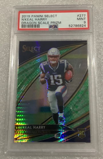 2019 Select Dragon N’Keal Harry Rookie Field Level PSA 9 Patriots 