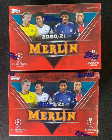 2020-21 Topps MERLIN UEFA Soccer BLASTER Box Lot of 2