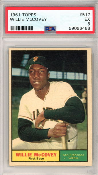 1961 TOPPS WILLIE MCCOVEY PSA 5