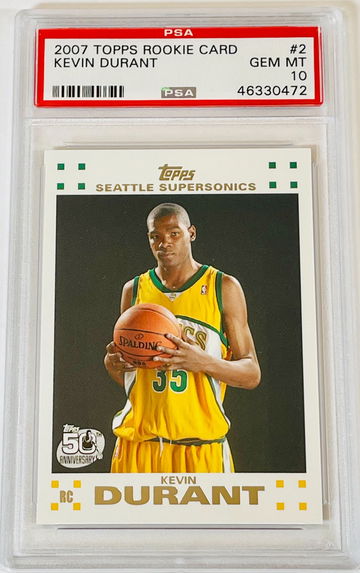 Kevin Durant 2007 Topps PSA 10 