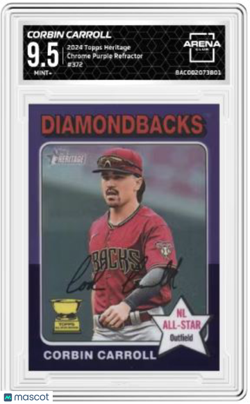2024 Topps Heritage Corbin Carroll #372 Arena Club 9.5