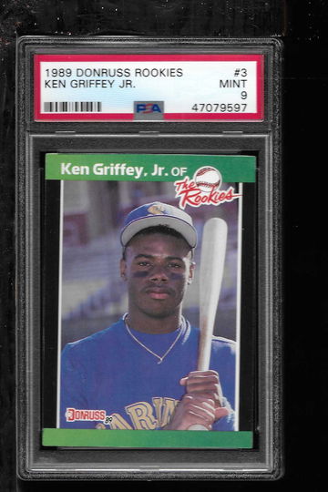 1989 DONRUSS ROOKIES KEN GRIFFEY JR PSA 9
