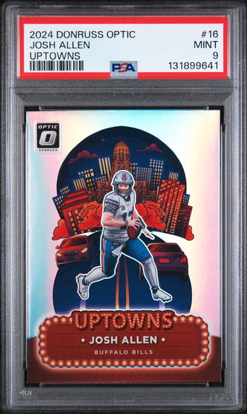 2024 Donruss Optic Uptowns Josh Allen #16 PSA 9
