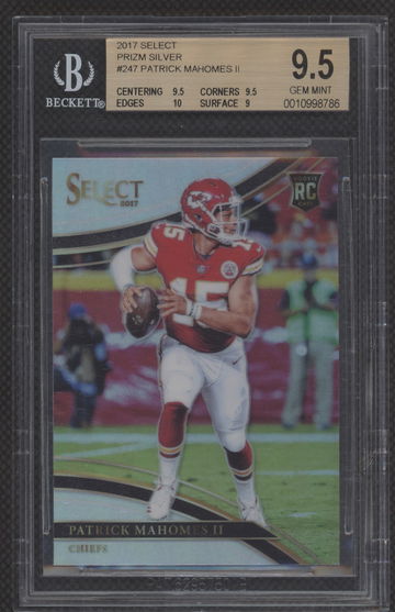 2017 Select Patrick Mahomes Silver