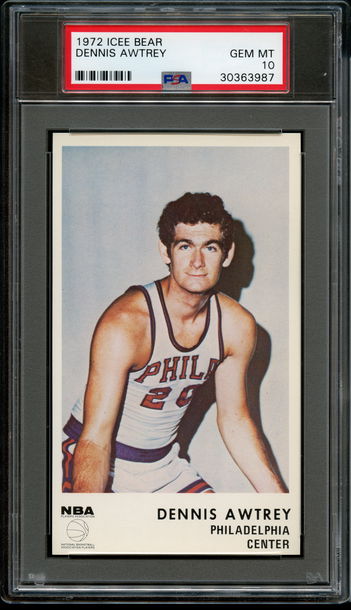 1972 Icee Bear Dennis Awtrey PSA 10