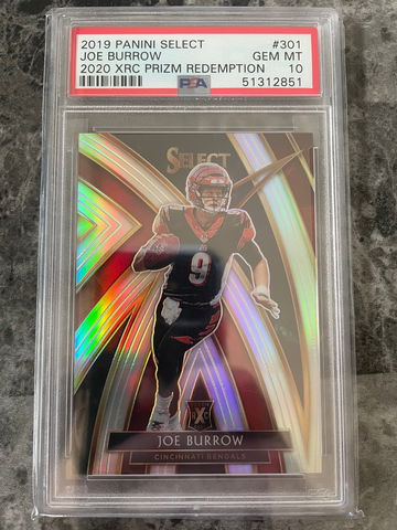 2019 Select XRC Joe Burrow PSA 10 Gem Mint