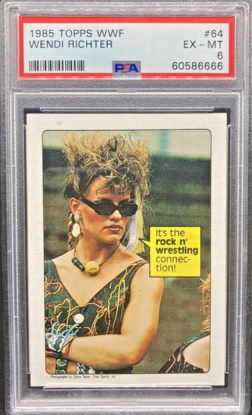 1985 Topps WWF Wendi Richter #64 “Rock N’ Wrestling Connection” * PSA 6 EX-MT *
