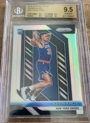 2018-19 Panini Prizm Silver Prizms - Kevin Knox RC - BGS 9.5 Gem Mint GM