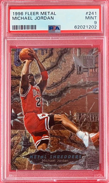 1996 Fleer Metal Michael Jordan #241 PSA 9 (MINT) *Chicago Bulls HOF