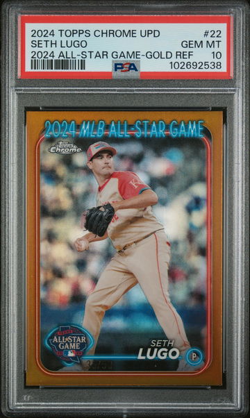 2024 Topps Chrome Update Gold Refractor Seth Lugo #ASGC-22 /50 PSA 10