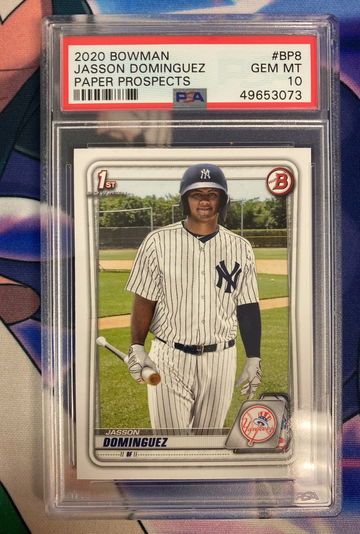 Jasson Dominguez 2020 Bowman Paper PSA 10