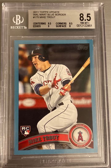 Mike Trout 2011 Topps Update Blue