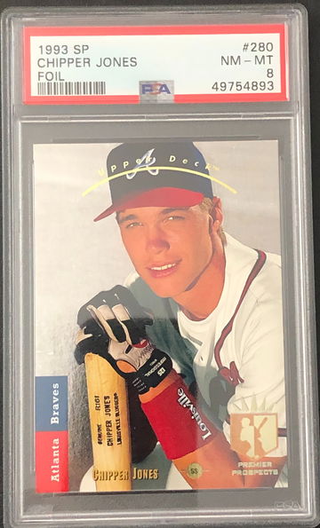 1993 SP Chipper Jones Foil Rookie PSA 8 NM-MT