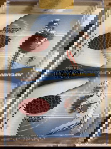 🔥2001 Playoff Honors Michael Vick + Carter Rookie Tandems Dual Football Relic