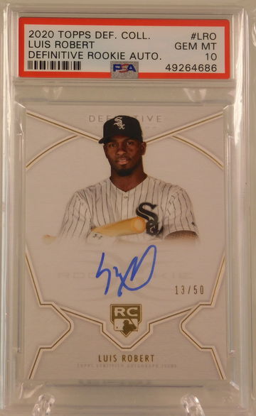 2020 Luis Robert Rookie Auto PSA 10 /50 Topps