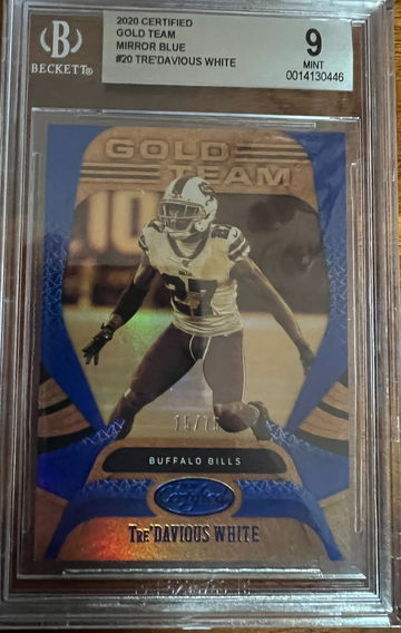 2020 Certified Gold Team Mirror Blue #20