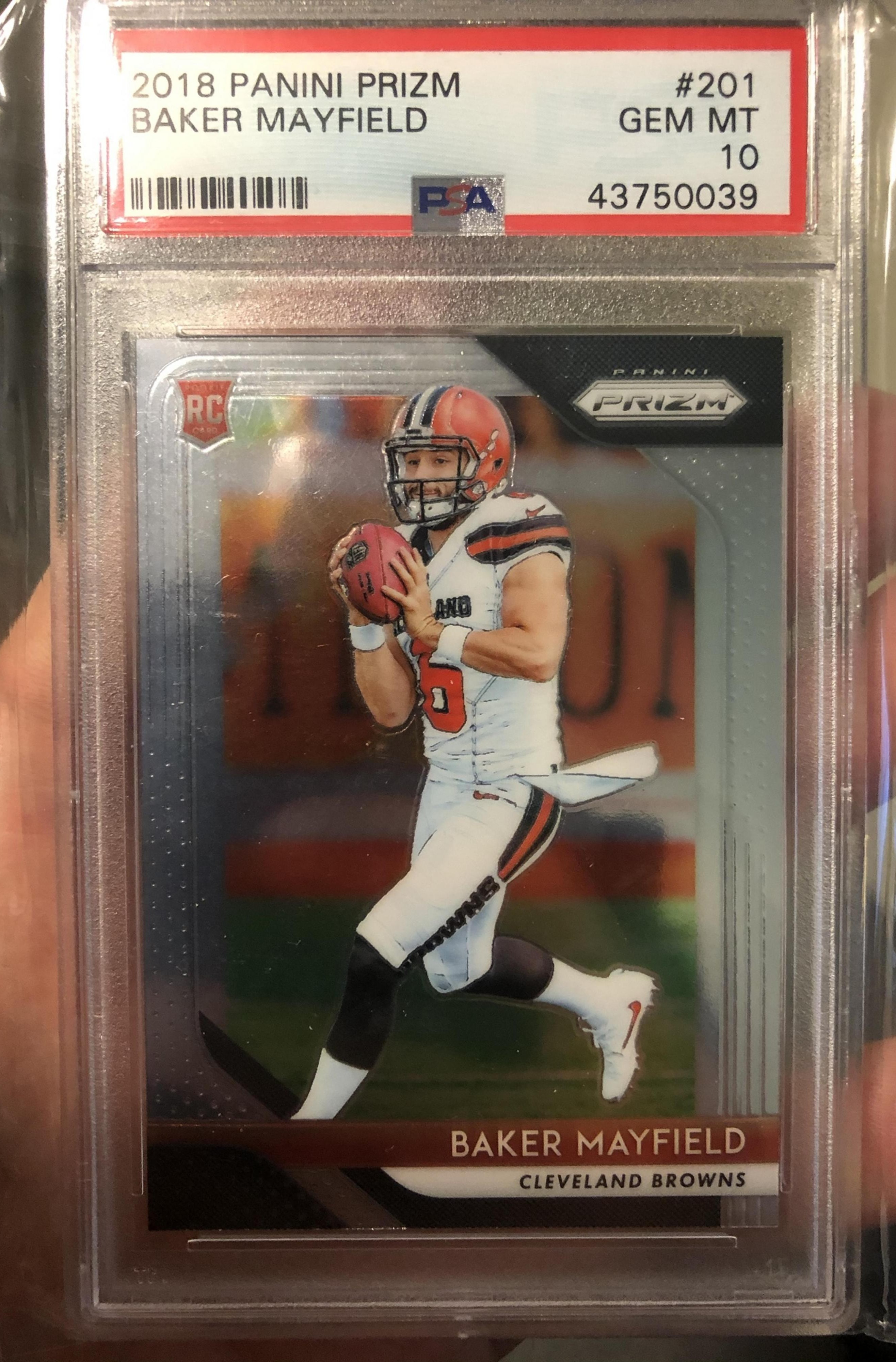 Baker Mayfield 2018 Prizm PSA 10