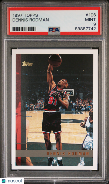 1997 Topps Dennis Rodman #106 PSA 9