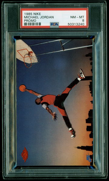 1985 Nike Promo Michael Jordan PSA 8