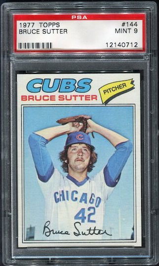 1977 Topps Bruce Sutter #144 PSA 9