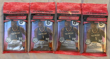 4X 2019-20 Mosaic Basketball Cello Packs