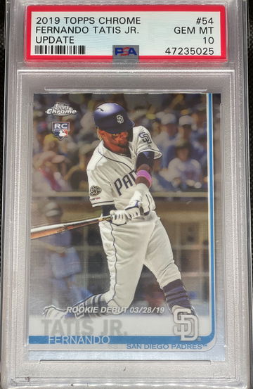 PSA 10 2019 Topps Chrome Fernando Tatis Jr Update #54