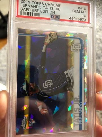 Fernando Tatis 2019 Topps Chrome Sapphire PSA 10