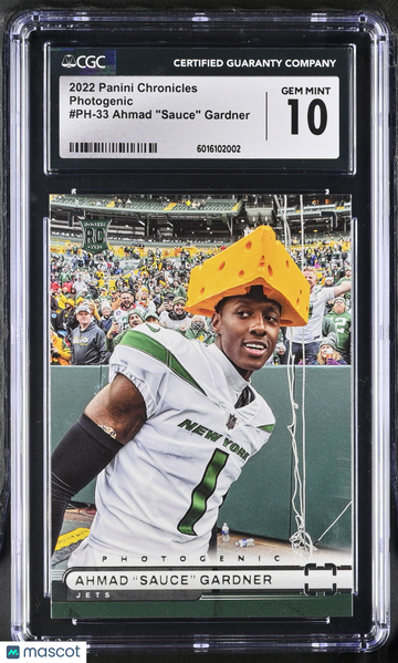 2022 Panini Chronicles Ahmad "Sauce" Gardner #PH-33 Photogenic CGC 10