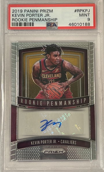 2019 Prizm Rookie Penmanship Kevin Porter Jr. PSA 9