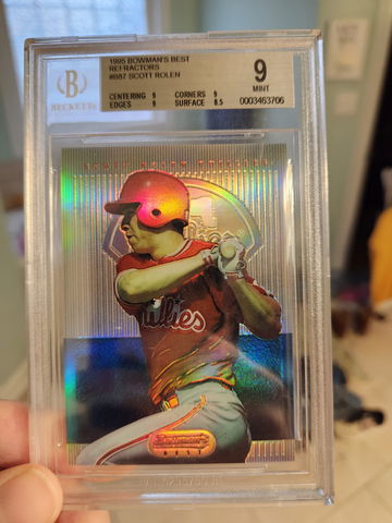 1995 BOWMANS BEST REFRACTOR SCOTT ROLEN BGS 9 RC