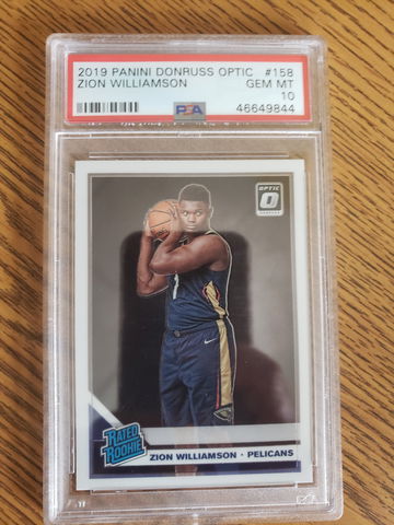 2019-20 Optic Zion Williamson RC PSA 10